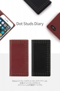 Eblouirʥ֥륤ˡiPhone X/XS 5.8 Ģ Dot Studs Diary 夤顼ȹ鴶ܳפ˥ɥåȥåå塡