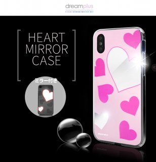 dreamplusʥɥ꡼ץ饹ˡiPhone X/XS 5.8 Heart MIRROR CASE ϡʬߥ顼 ݥꥫܥ͡ȤTPUΥϥ֥åɹ¤
