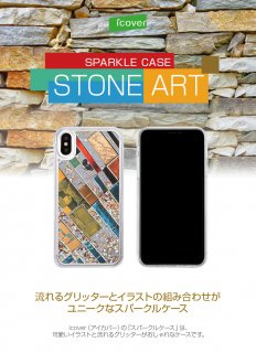 icoverʥСˡiPhone X/XS 5.8 Sparkle case Stone Art ʥ饹Ȥᡦå饭
