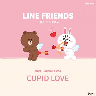 LINE FRIENDSiPhone XR 6.1 DUAL GUARD CUPID LOVE 餫TPUü߹ߡݥꥫܥ͡ǺΥϡɥС