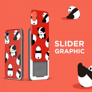 Design Skinʥǥ󥹥ˡiPhone XR 6.1 SLIDER GRAPHIC 饤ɼΥɼǼݥå 곰ǽʥȥåפդΤ̥