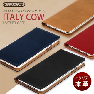 HANSMARE ϥ󥹥ޥiPhone XS Max 6.5 Ģ ITALY COW LEATHER CASE ٥֥륿˥쥶Ѥ鴶Τ륷ץʥ
