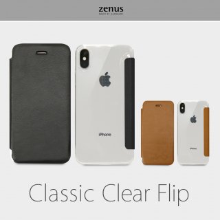 Zenusʥ̥ˡiPhone X/XS 5.8 Ģ Classic Clear Flip iPhoneΥ顼Ʃʥˡ饷å礤Υեʬץ