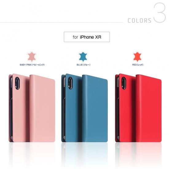 ＜SLG Design＞【iPhone XR 6.1インチ】 手帳型 Calf Skin Leather Diary 本革  柔らかな手触りのカーフスキンレザーの良さを最大限 SD13703i61 SD13704i61 SD13705i61 SD13706i61  SD13707i61