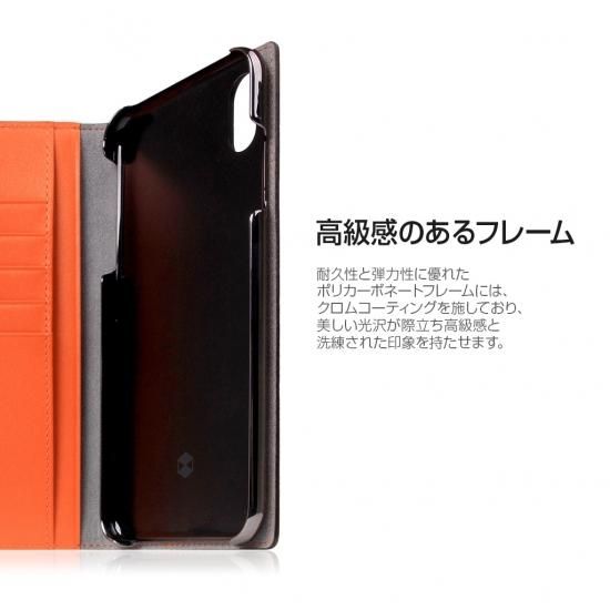 ＜SLG Design＞【iPhone XR 6.1インチ】 手帳型 Calf Skin Leather Diary 本革  柔らかな手触りのカーフスキンレザーの良さを最大限 SD13703i61 SD13704i61 SD13705i61 SD13706i61  SD13707i61