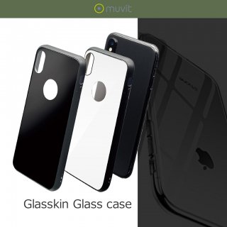 muvitʥࡼӥåȡˡ iPhone X/XS 5.8 GLASSKIN GLASS CASE եǥ ̤饹Υåʥ