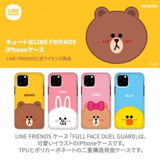 LINE FRIENDS iPhone 11 Pro 5.8 DUAL GUALD Full Face TPUȥݥꥫܥ͡ȤŹ¤̥