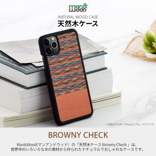  Man & Wood iPhone 12 mini5.4ŷڥ Browny Check ڤǺफ줿ʥǤʥ