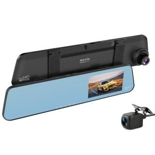 NAGAOKA ナガオカ movio ミラー型ドライブレコーダー 高画質HDリアカメラ搭載 前後2カメラ ミラータイプで後方の撮影も可能