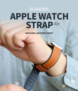  EGARDEN ǥ Apple Watch GENUINE LEATHER STRAP AIR ܳפTPUǺ ѵι⤤Apple WatchܳץХ 