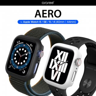  araree Apple Watch 44mm / 40mm ϡɥ AERO ʤ׷⤫餷äݸ ޥåȤʼϤ褤