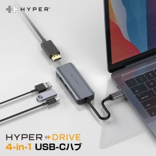  HyperDrive 4-in-1 USB-C ϥ MacBookChromebookPCб˥СUSB-Cϥ 100W®