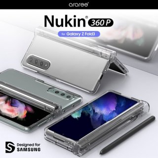  araree Galaxy Z Fold3 ڥۥ NUKIN 360 ҥ󥸤ޤ360륵饦ɥե롼С륯ꥢ