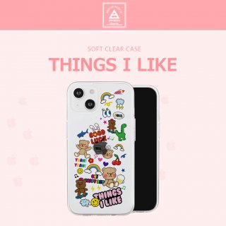  Dparks ǥѡ iPhone 13 mini եȥꥢ THINGS I LIKE ƩTPU˲İ饹Ȥä