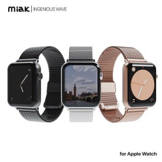  miak ߥå CLIP MESH BAND for Apple Watch 趯ǳ餫ʥå٥ ӥͥեޥ Apple WatchХ