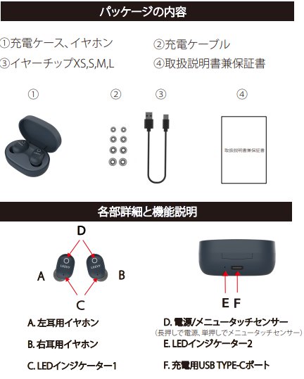 NAGAOKA ナガオカ LUSVY Bluetooth5.0対応 フィット感に優れ、耳から