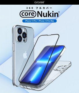  araree iPhone 13 Pro/ iPhone Pro Max core Nukin 360 ե륫С ꥢȶ饹ե360ݸ