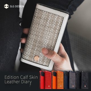  SLG Design iPhone 13 Pro 른ǥ Ģ Edition Calf Skin Leather Diary ٥륮ե֥åȵפΥ