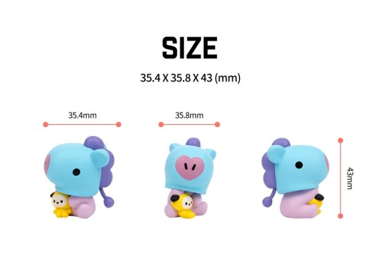 国内正規品 BT21 公式ライセンス品 ベビーモニターフィギュア かわいいBT21キャラクター パソコンのモニターの上をかわいく飾るミニフィギュア  BT21-RFG-3E-TT BT21-RFG-3E-CK BT21-RFG-3E-CM BT21-RFG-3E-SK BT21-RFG-3E-RJ 