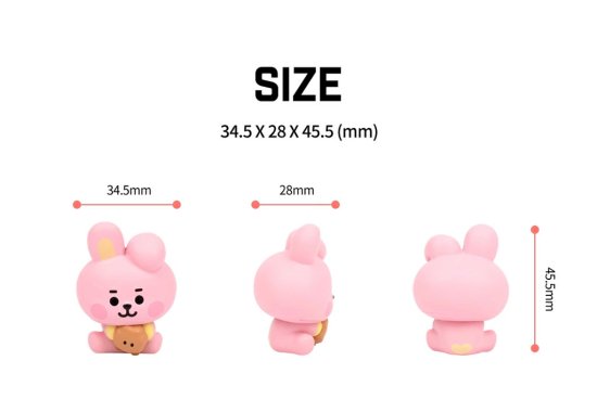 国内正規品 BT21 公式ライセンス品 ベビーモニターフィギュア かわいい