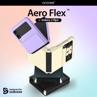  araree ꡼ Galaxy Z Flip3 SCG12 SC-54B Aero Flex ˶ ȥåץۡդ Galaxy Z Flip3 5G 