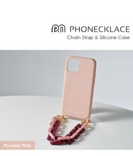 国内正規品 PHONECKLACE フォンネックレス iPhone 13 Pro Max ハンドチェーンストラップ付きシリコンケース 取り外しできるおしゃれなストラップ
