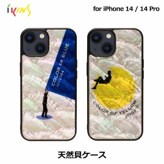  ikins  iPhone 14 / iPhone 14 Pro ŷ  Royal Blue Sunset Yellow ŷγȥܥ˥Υ饹ȤȤ߹