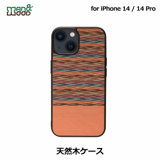  Man & Wood ޥ󥢥ɥå iPhone 14 / iPhone 14 Pro ŷڥ Browny Check ŷڤ줿