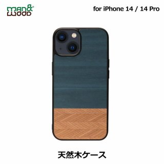  Man & Wood ޥ󥢥ɥå iPhone 14 / iPhone 14 Pro ŷڥ Denim ŷڤ줿