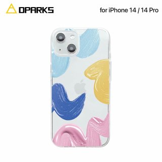  Dparks ǥѡ iPhone 14 / iPhone 14 Pro եȥꥢ Paints ƩTPU˲İ饹Ȥä