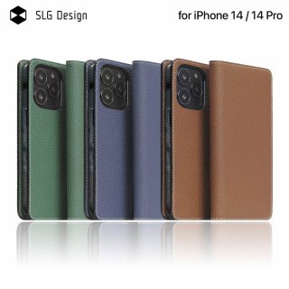  SLG Design iPhone 14 / iPhone 14 Pro Ģ Hybrid Grain Leather Diary Case פ˥ȥ쥶Υܥܤ