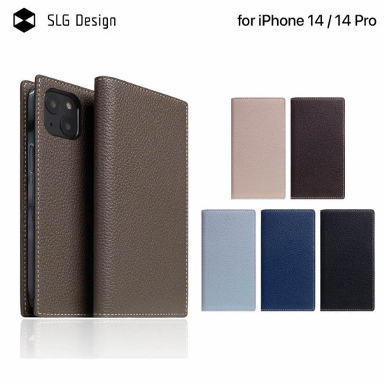 国内正規品 SLG Design iPhone 14 / iPhone 14 Pro 手帳型 Full Grain