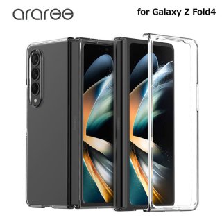  araree Galaxy Z Fold4 Nukin ꥢ SAMSUNG Ʃ٤⤤ݥꥫܥ͡ȤΥ