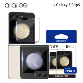  araree ꡼ Galaxy Z Flip5 CORE Сǥץ쥤 饹ե 2