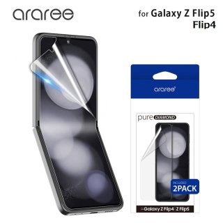  araree ꡼ Galaxy Z Flip5 Galaxy Z Flip4 PURE DIAMOND  ݸե 2
