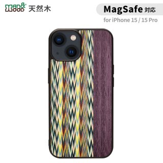  Man&Wood iphone 15 iPhone 15 Pro MagSafeб ŷڥ Viola Check  ޥۥ
