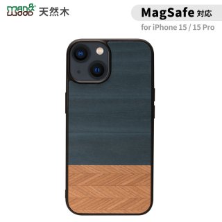  Man&Wood iphone 15 iPhone 15 Pro MagSafeб ŷڥ Denim  ޥۥ