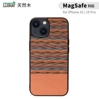  Man&Wood iphone 15 iPhone 15 Pro MagSafeб ŷڥ Browny Check  ޥۥ