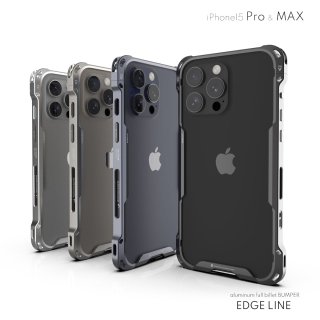 alumania ޥ˥ EDGE LINE for iPhone15 Pro/15 pro MAX ߥӥåȡܥޥȤˤߥХѡ