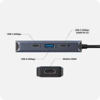  Hyper ϥѡ HyperDrive Next 4 Port USB-C ϥ 10Gbps USB 3.2 100WΥѥ롼