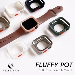 国内正規品 WEARPLANET ウェアプラネット Apple Watch FLUFFY POT ソフトケース アップルウォッチケース