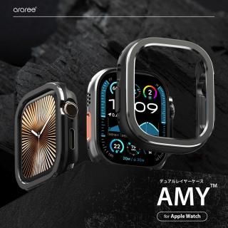 国内正規品 araree Apple Watchケース 49/46/42mm (Ultra2/1,Series10) AMY デュアルレイヤーケース