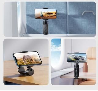 NAGAOKA ナガオカ トラベル用スマートフォンマウントホルダー 手のひらサイズに折り畳めるコンパクト設計 100g