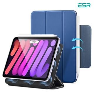 国内正規品 ESR REBOUND マグネット吸着式 Smart Folioケース for iPad mini (A17 Pro/第6世代)オートスリープ機能