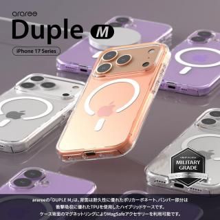  araree iPhone17/Air/17Pro/17ProMax ƷMIL MagSafeб DUPLE M ϥ֥å ƩС ꡼
