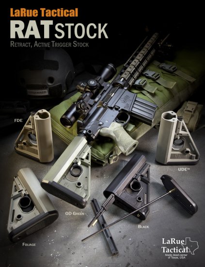 LaRue Tactical RAT Stock blk - モデルショップPAPA