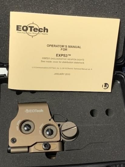 P2倍 EOTech EXPS3-0 TAN イオテック 新品実物 : パープルヘイズ