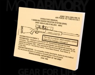 Operator's Manual 7.62 M24 Sniper Weapon System (SWS)