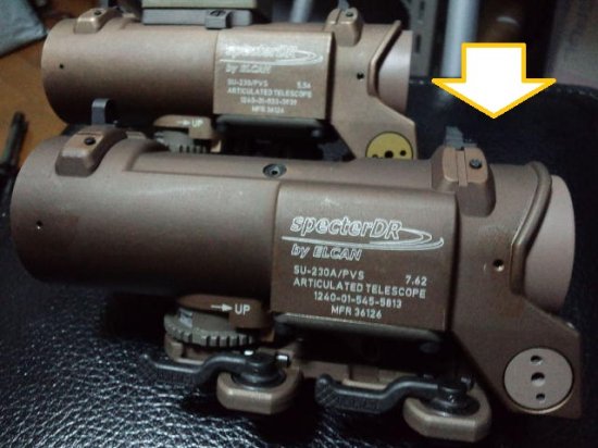 官給 Elcan SpecterDR Dual Role 1x / 4x Optical Sights FDE .308 