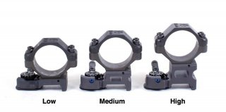 ARMS #22H-LMedum Height Throw Lever 30mm Scope Rings